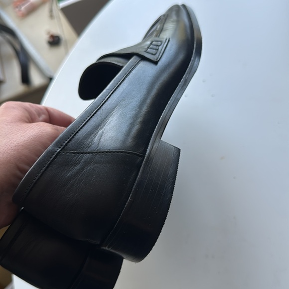 MARCELLA NYC Black Leather Carroll Oxford Shoes Size 39 - Picture 9 of 11